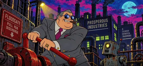 The villain at the factory